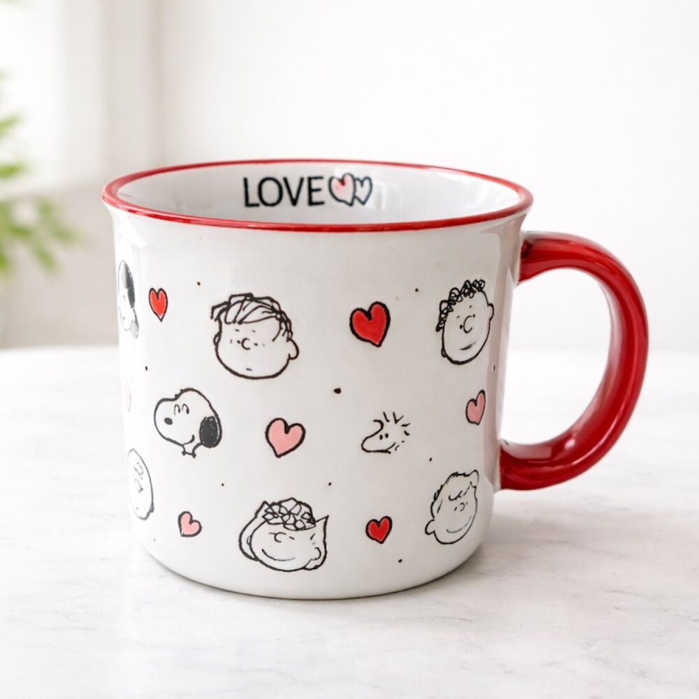 Valentine’s Day Mug – Peanuts Gang Characters – Romantic Gift – Ceramic Mug
